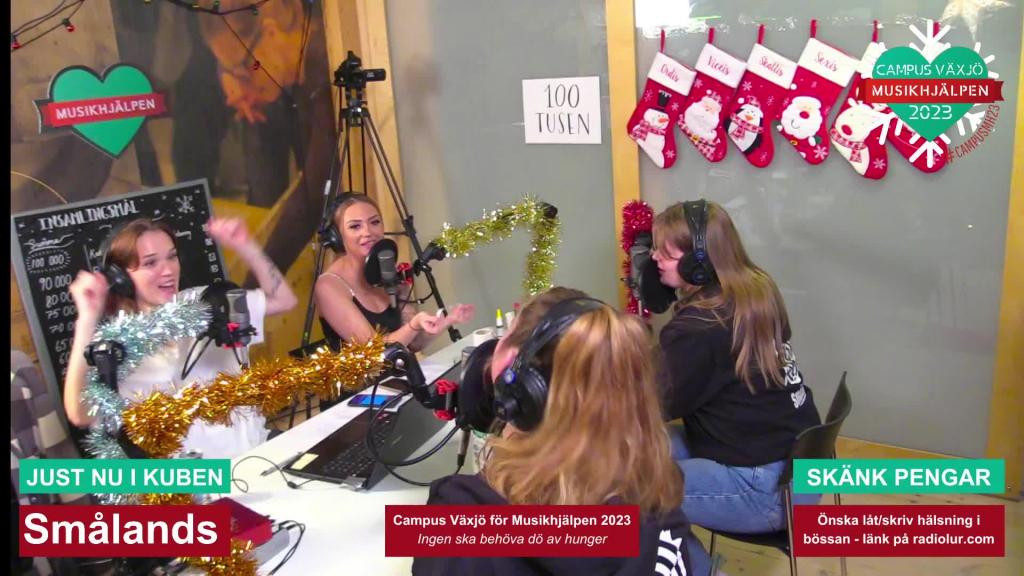 Växjö Campus för Musikhjälpen 2023 - 14 Dec 11:56 - 15 Dec 12:00