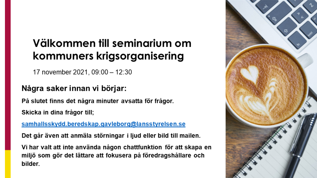 Seminarium om kommuners krigsorganisering