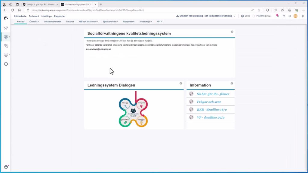 Resultat- och kvalitetsberättelse - Så gör du i Stratsys