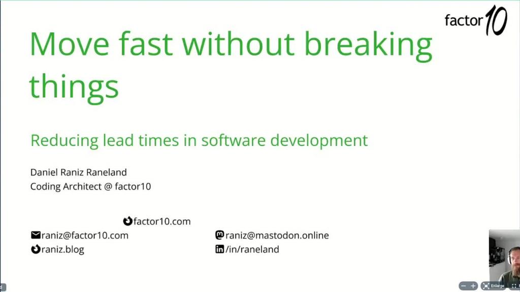 Breakfast Webinar: Moving fast without breaking things