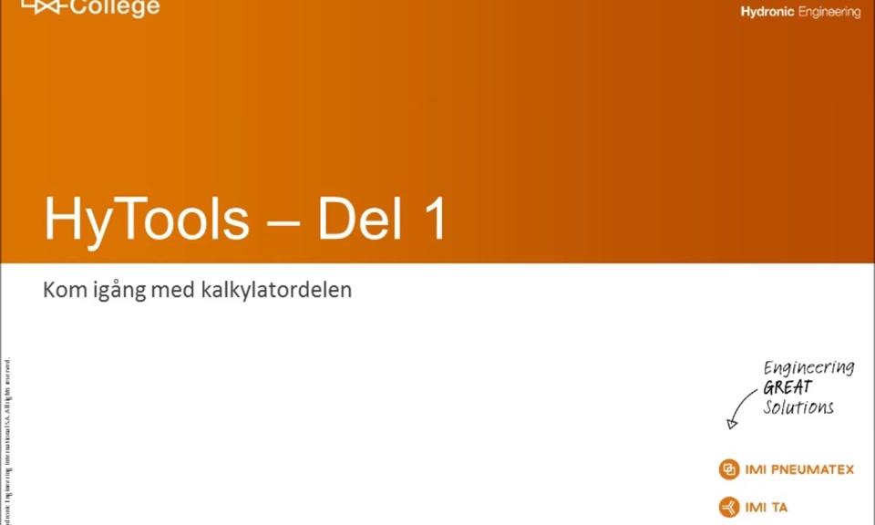 HyTools - del 1 - Kalkylatorn
