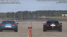 1080p: Mercedes SL65 Black Series vs Corvette ZR1 exxteriour camera