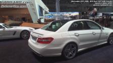 1080p: Mercedes E63 AMG and C63 AMG Matte Pearl White and SLS AMG