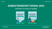 Semesterrekrytering 2025