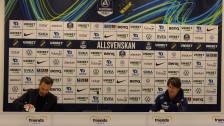 Presskonferensen efter AIK-DIF