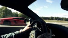 Teaser: Ferrari F12Berlinetta vs Lamborghini LP700-4 Aventador...