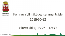 Kommunfullmäktiges sammanträde 2018-06-13 eftermiddag