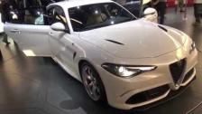 [4k] Alfa Romeo Giulia old and new at IAA Frankfurt Auto Salon 2015