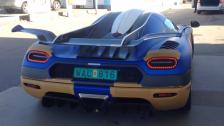 Third Koenigsegg One:1 Matte Blue spotted in Ängelholm, Sweden by Marcus Westbroek