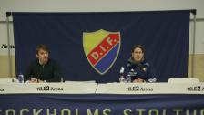 Presskonferensen efter DIF - MFF i Svenska Cupen