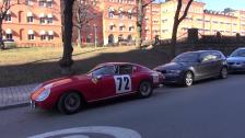 Ferrari 275 GT on the street in Stockholm, Sweden. #6785 Monza 1000 km GT winner 1966.