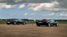 1080p: Lamborghini LP640 Murcielago vs LP560-4 Gallardo x 2 cars