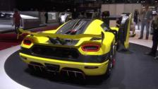 [4k] More of YELLOW Koenigsegg Aera RS at Geneva 2016