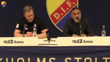 Presskonferensen efter DIF-Trelleborg