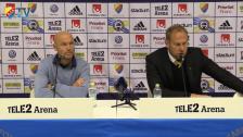 Presskonferensen efter DIF-Elfsborg
