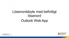 Lösenordsbyte med befintligt lösenord