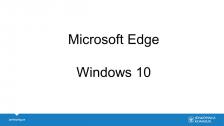 Microsoft Edge, Windows 10