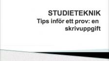 Studieteknik: tips för ett prov en skrivuppgift (sorani)