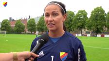 Gudbjörg Gunnarsdottir inför DIF - Kopparbergs/Göteborgs FC