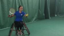 Rebecka Bellander om rullstolstennis